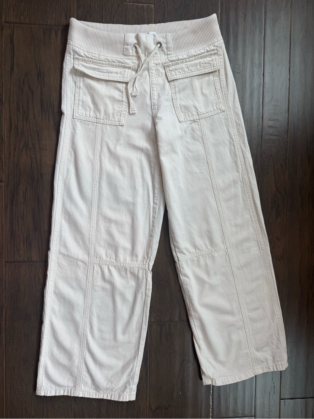Pull&Bear off white Elastic Waistband Pants